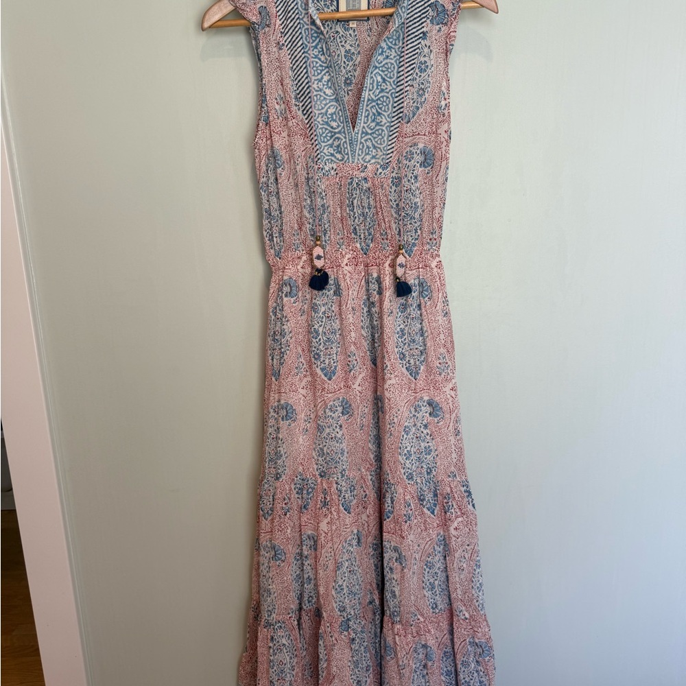 Alicia Bell - Bell Collection Paisley Maxi Dress in Pink and Blue